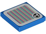 Tile 2 x 2 with Super Mario Scanner Code Yoshi Egg Pattern (Sticker) - Set 71418