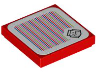 Tile 2 x 2 with Super Mario Scanner Code Fire Bro Pattern (Sticker) - Set 71416