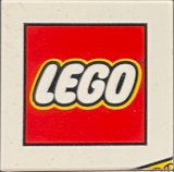 Tile 2 x 2 with LEGO Logo and Yellow Brick Corner Pattern