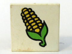 Tile 2 x 2 with Fabuland Corn Pattern