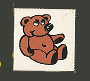 Tile 2 x 2 with Fabuland Bear Pattern