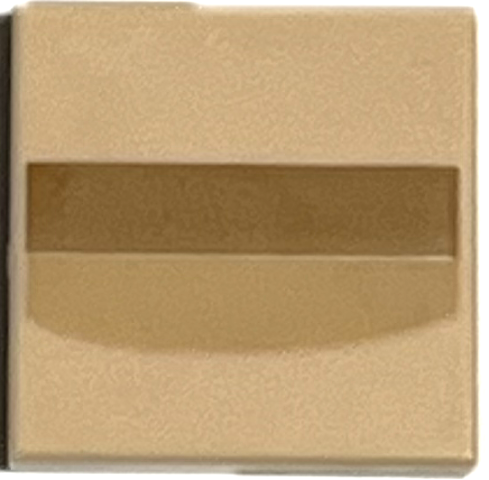 Tile 2 x 2 with Medium Nougat Rectangle and Medium Tan Curved Stripe Pattern (Mona Lisa Lips)