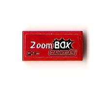 Tile 1 x 2 with 'Zoom BOX CAMERAS FAST' Pattern (Sticker) - Set 8198