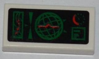 Tile 1 x 2 with Horizon Screen and Gauge Pattern (Sticker) - Set 3368