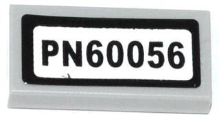 Tile 1 x 2 with 'PN60056' Pattern (Sticker) - Set 60056