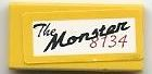 Tile 1 x 2 with 'The Monster 8134' Pattern (Sticker) - Set 8134