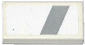 Tile 1 x 2 with Slanted Light Bluish Gray Stripe Pattern (Sticker) - Set 75912