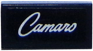 Tile 1 x 2 with 'Camaro' Pattern (Sticker) - Set 75874