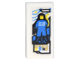 Tile 1 x 2 with Ninjago Trading Card Game Lloyd Pattern (Sticker) - Set 70620