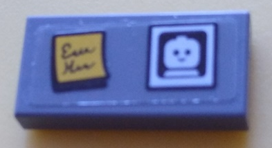 Tile 1 x 2 with Sticky Note and Baby Minifigure Photo Pattern (Sticker) - Set 60204