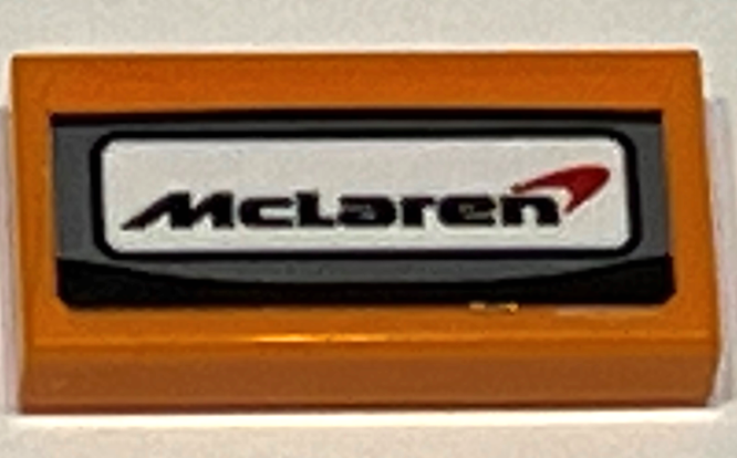 Tile 1 x 2 with McLaren Logo Pattern (Sticker) - Set 75880