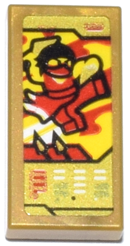 Tile 1 x 2 with Ninjago Trading Card Game Nya Pattern (Sticker) - Set 71837