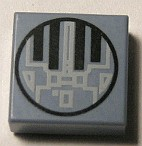 Tile 1 x 1 with SW Mini TIE Interceptor Pattern
