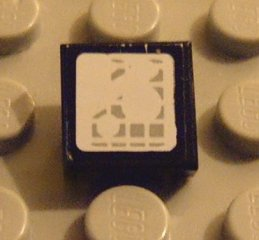 Tile 1 x 1 with Headlight Pattern (Sticker) - Set 8858-1