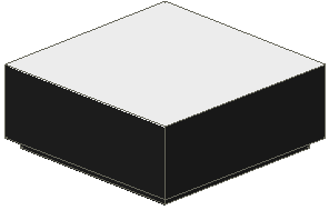 Tile 1 x 1 with White Top Pattern