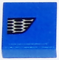 Tile 1 x 1 with Ford Mustang Lower Grille Honeycomb Pattern Model Left Side (Sticker) - Set 75871