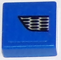 Tile 1 x 1 with Ford Mustang Lower Grille Honeycomb Pattern Model Right Side (Sticker) - Set 75871