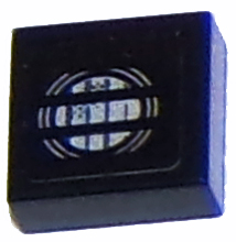 Tile 1 x 1 with Chevrolet Camaro Car Headlight Pattern (Sticker) - Set 75874