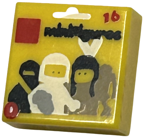 Tile 1 x 1 with LEGO Series 1 Collectible Minifigure Package Pattern