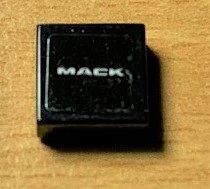 Tile 1 x 1 with 'MACK' Pattern (Sticker) - Set 42078