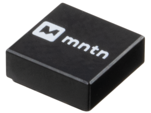 Tile 1 x 1 with White 'mntn' Logo Pattern