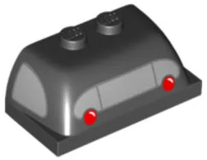 Windscreen 2 x 4 x 1 1/3 with Silver Sides and Rear Window and Taillights Pattern