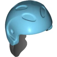 Mini Doll, Hair Combo, Hair with Hat, Ponytail with Molded Medium Azure Ski Helmet Pattern