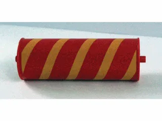 Duplo Farm Plow Type 1, Roller Attachment, Smooth with Yellow Cylindrical Stripe Pattern