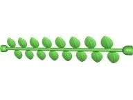 Duplo, Plant Vine 14L with Leaves and Stud Receptacles on Ends