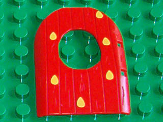 Duplo Door / Window Pane 1 x 4 x 4 2/3 Cave with Dewdrops Pattern
