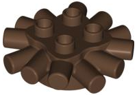 Duplo, Brick Round 2 x 2 with Radiating Bars