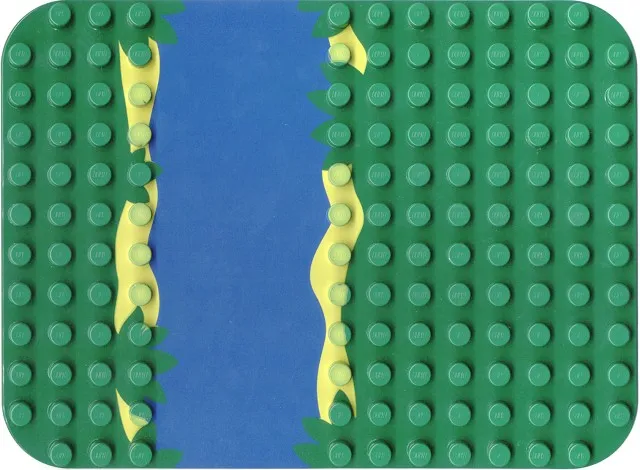 Duplo, Baseplate 12 x 16 with River Pattern