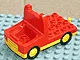 Duplo Truck with 4 x 4 Flatbed Plate and Yellow Base