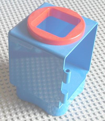 Primo Shape Sorter Chamber, Red Circle with Square Opening