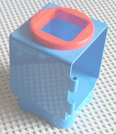 Primo Shape Sorter Chamber, Red Circle with Square Opening
