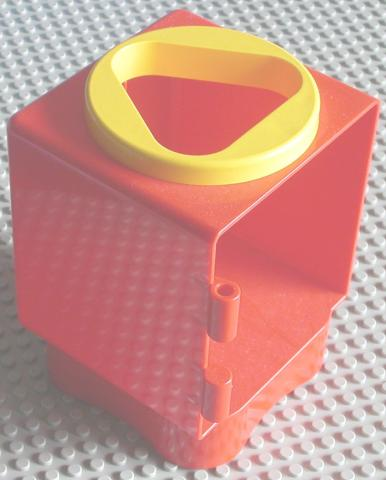 Primo Shape Sorter Chamber, Yellow Circle with Triangular Opening