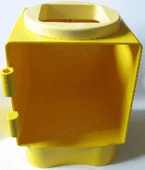 Primo Shape Sorter Chamber, Light Yellow Circle with Square Opening