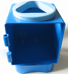 Primo Shape Sorter Chamber, Medium Blue Circle with Triangular Opening