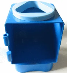 Primo Shape Sorter Chamber, Medium Blue Circle with Triangular Opening