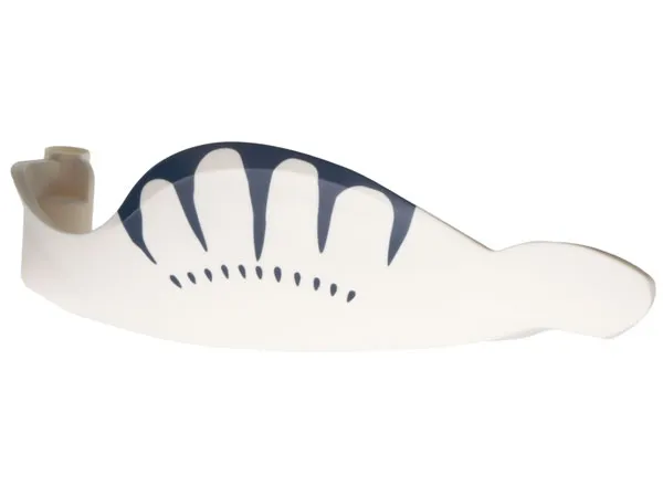 Tulkun Na'Vi Whale Jaw Right with Dark Blue Markings Pattern