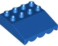 Duplo Roof Sloped 33 4 x 4 with Awning Overhang