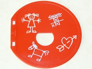 Duplo Ball Tube Exit Door with Children's Drawings Pattern