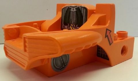 Duplo, Toolo Cockpit 4 x 6 with Seat with Seatbelts, Arrows and Engine Parts Pattern (7 Stickers) - Set 3590