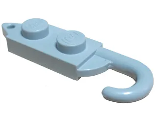 Hook Plate, Modified 1 x 2 with Crane Hook Left