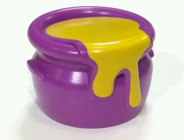 Duplo Utensil Honey Pot with Yellow Honey Pattern