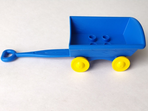 Duplo Hand Wagon with Yellow Wheels