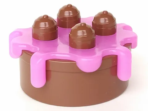 Duplo Cake with Trans-Dark Pink Frosting