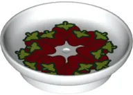 Duplo Utensil Dish 3 x 3 with Strawberries Pattern