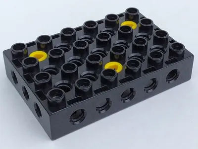 Duplo, Toolo Brick 4 x 6 with Holes on Sides and Top and 3 Screws in Top