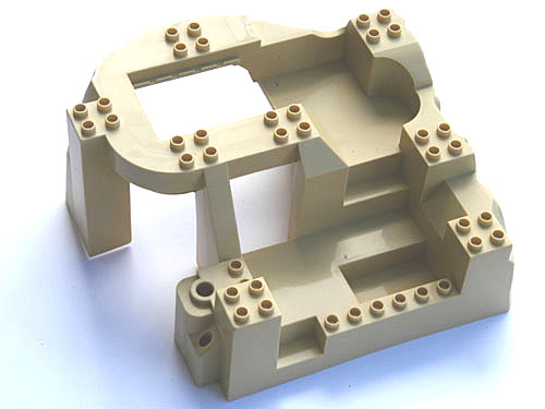 Duplo, Baseplate Raised 14 x 16 x 6 with Rock Mountain Zoo Habitat